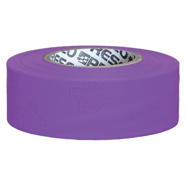 Presco Flagging Tape, Purple, 1-3/16" Wide x 300' Length, PVC, 2 mil TXPP-373 - main